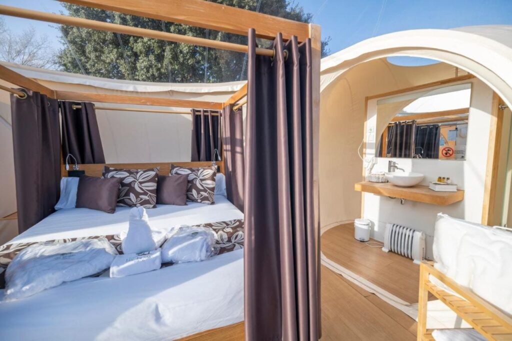 cabaña hinchable burbuja en hotel finca las beatas ciudad real