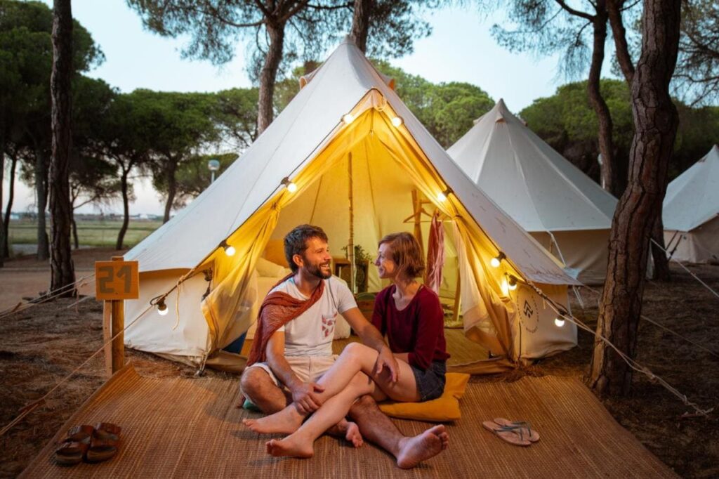 tipis en Kampaoh Cambrils glamping en cataluña