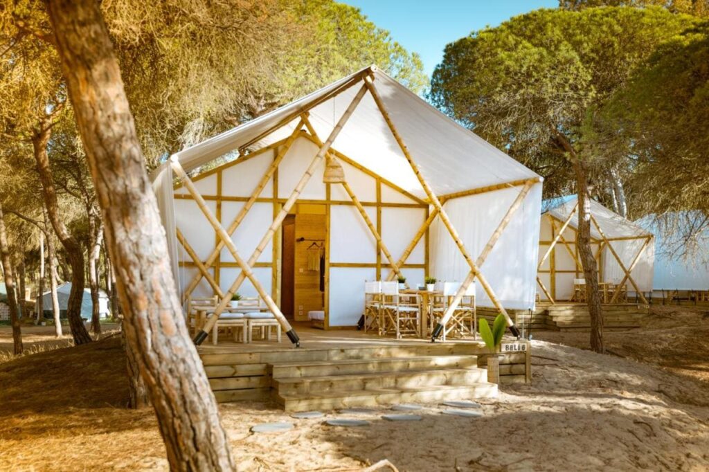 glamping bungallows en isla cristina huelva