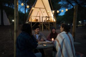 glamping cabaña en Kampaoh Córdoba