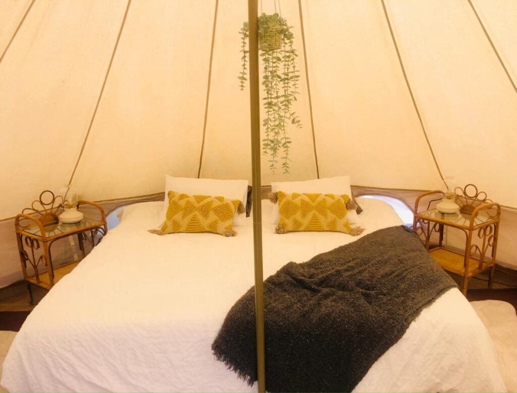 tipis y tiendas de campaña glamping en the orchard retreat