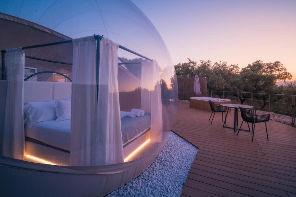 Hotel burbuja en MILUNA, Open Nature Rooms